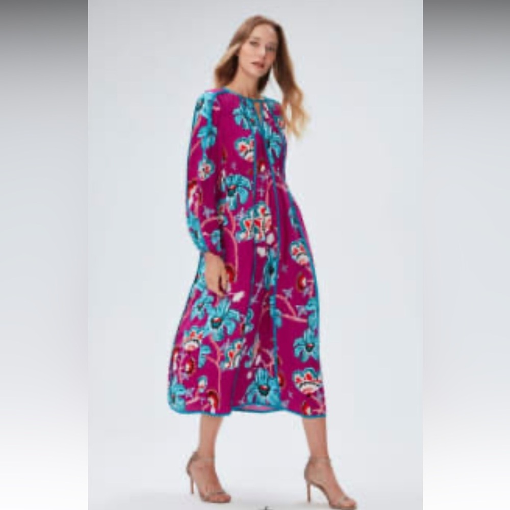 Diane von Furstenberg Tiger Lily Gt Shocking Beet Medium